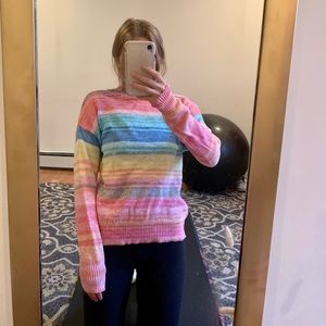 Rainbow Turtleneck Sweater 🌈💕